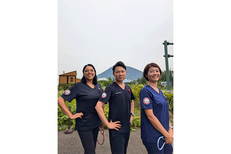 Dr. Lupita, Dr. Moroi and Dr. Ito